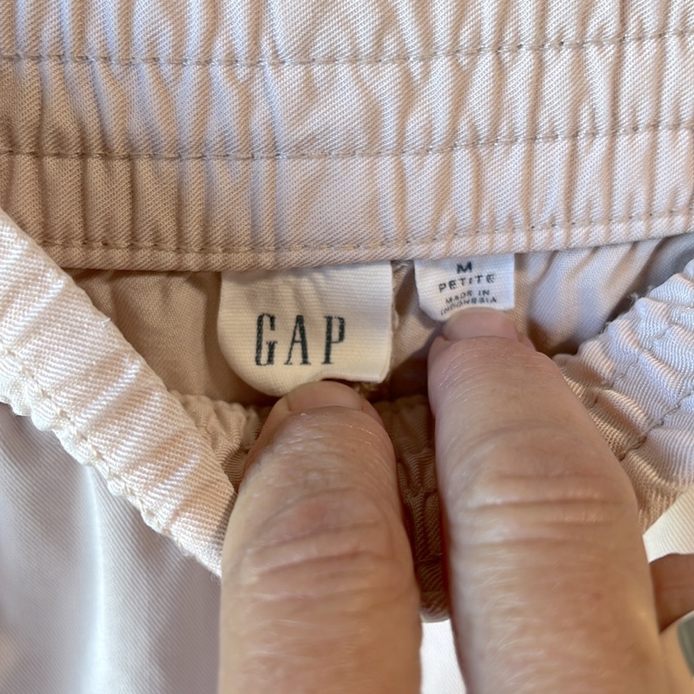 GAP Wide Leg Very Comfy Lightweight Elastic Waist Pants Pink Blush - Picture 8 of 12